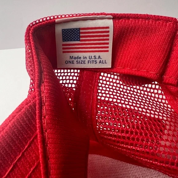 Vintage Safety Kleen Red Trucker Hat with Snapback - Picture 7 of 7